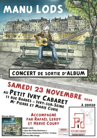 Concert de sortie d'album au Petit Ivry Cabaret